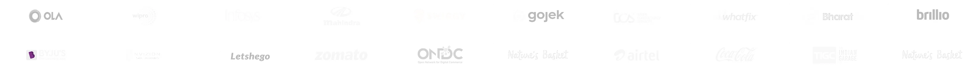 Trusted client logos